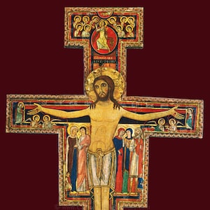 San Damiano Cross – Franciscan Cross – Crucifixion – 4 sizes – Catholic Gift