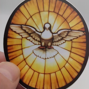 Aufkleber– Heiliger Geist Taube – Aus St. Peter in Rom – Katholischer Aufkleber – Hohe Qualität