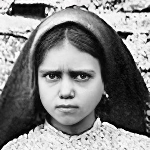 Exclusive! St. Jacinta of Fatima  - Restored Photo - 3 sizes - Vintage Catholic Art -  Archival Quality