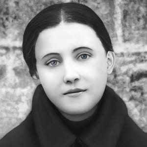 St. Gemma–Exclusive Restoration! – Exclusive Photo Restoration – Younger Gemma – 3 Sizes – &quot;Daughter of the Passion of Christ&quot;