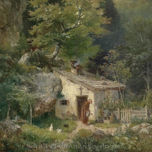 New! Franciscan Hermit – Ludwig Sckell  – Beautiful Catholic Art – Archival Quality