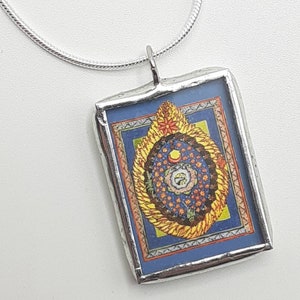 Hildegard of Bingen Pendant:  – God, Cosmos, and Humanity – Medieval Catholic Art