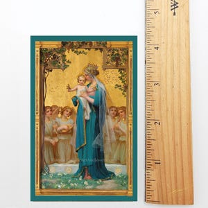 Nouveau ! Mère de Dieu – Enrique M. Vidal – lot de 10/100/1000 – Carte Sainte Vierge à l'enfant