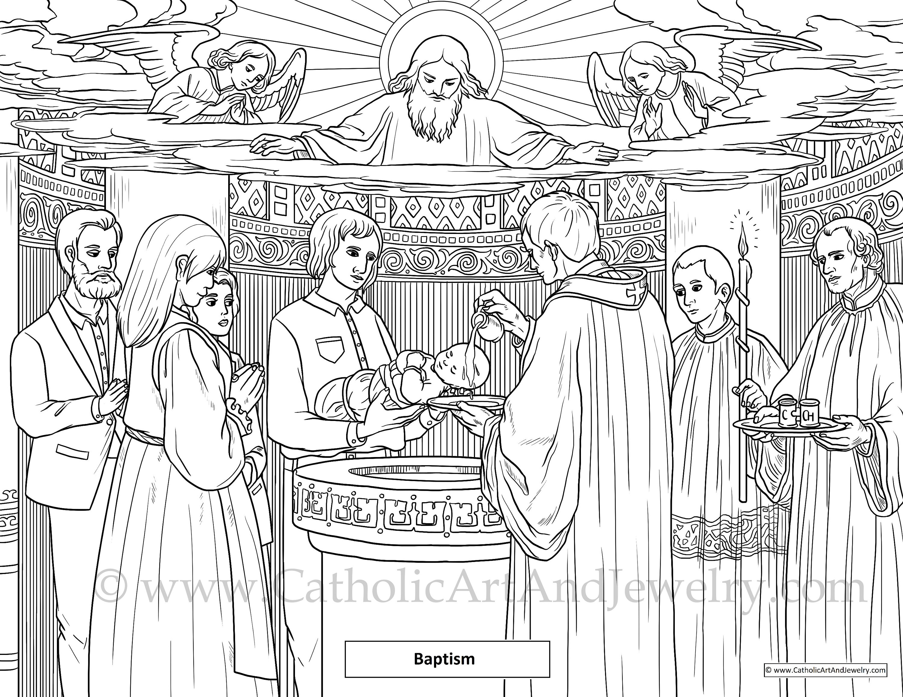 Free Catholic Sacraments Coloring - Il Fullxfull.5550283772 72zk
