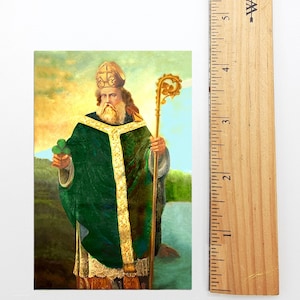 Nuovo! Immagine sacra di San Patrizio – Basata su un'immagine sacra d'epoca – confezione da 10/100/1000