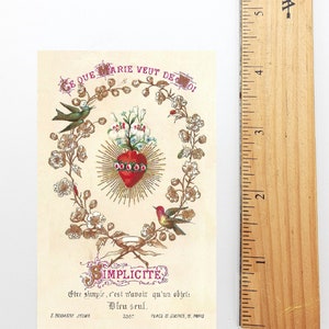 Simplicity Holy Card – pack of 10/100/1000 – Restored Vintage Holy Card