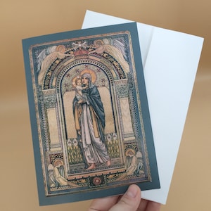 Christmas Card / Greeting Card – Madonna and Child – 5x7" – With Envelope – 1 / 10 / 50 / 100 – by Jeanne Antoinette Labrousse