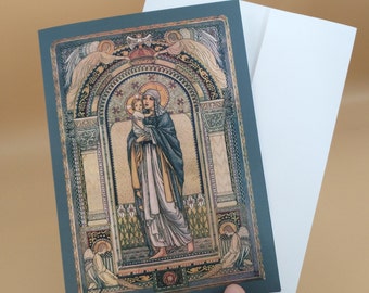 Christmas Card / Greeting Card – Madonna and Child – 5x7" – With Envelope – 1 / 10 / 50 / 100 – by Jeanne Antoinette Labrousse