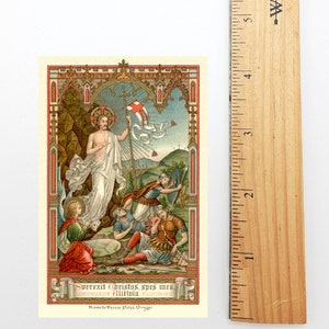 The Risen Christ is Our Hope – Resurrection – Restored Vintage Holy Card – Beuron – pack of 10/100/1000
