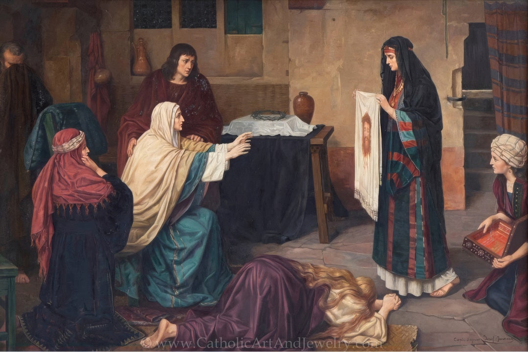Veronica Showing the Veil – Sixth Station of the Cross – by Jozef