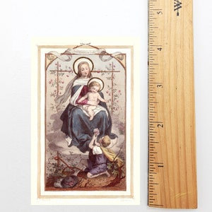 15 Mystères du Rosaire - lot de 10/100/1000 - Carte Sainte Vierge à l'Enfant