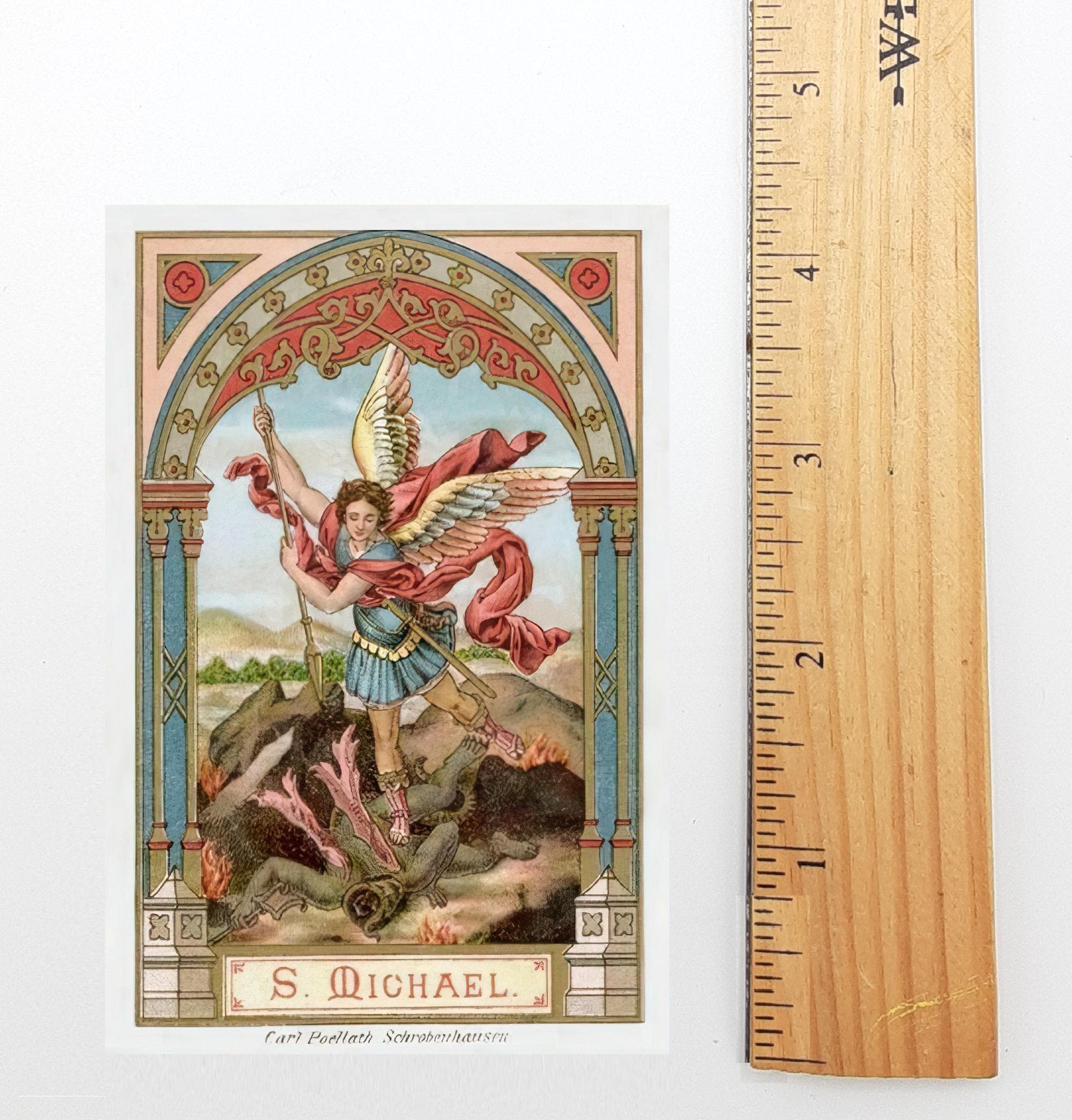 greeting card sleeves michaels St. Michael Holy Cards – Michaelmas – Restored Holy From Germany – Pack of 10/100/1000 price is per page Juvale Card Sleeves - 7.6
