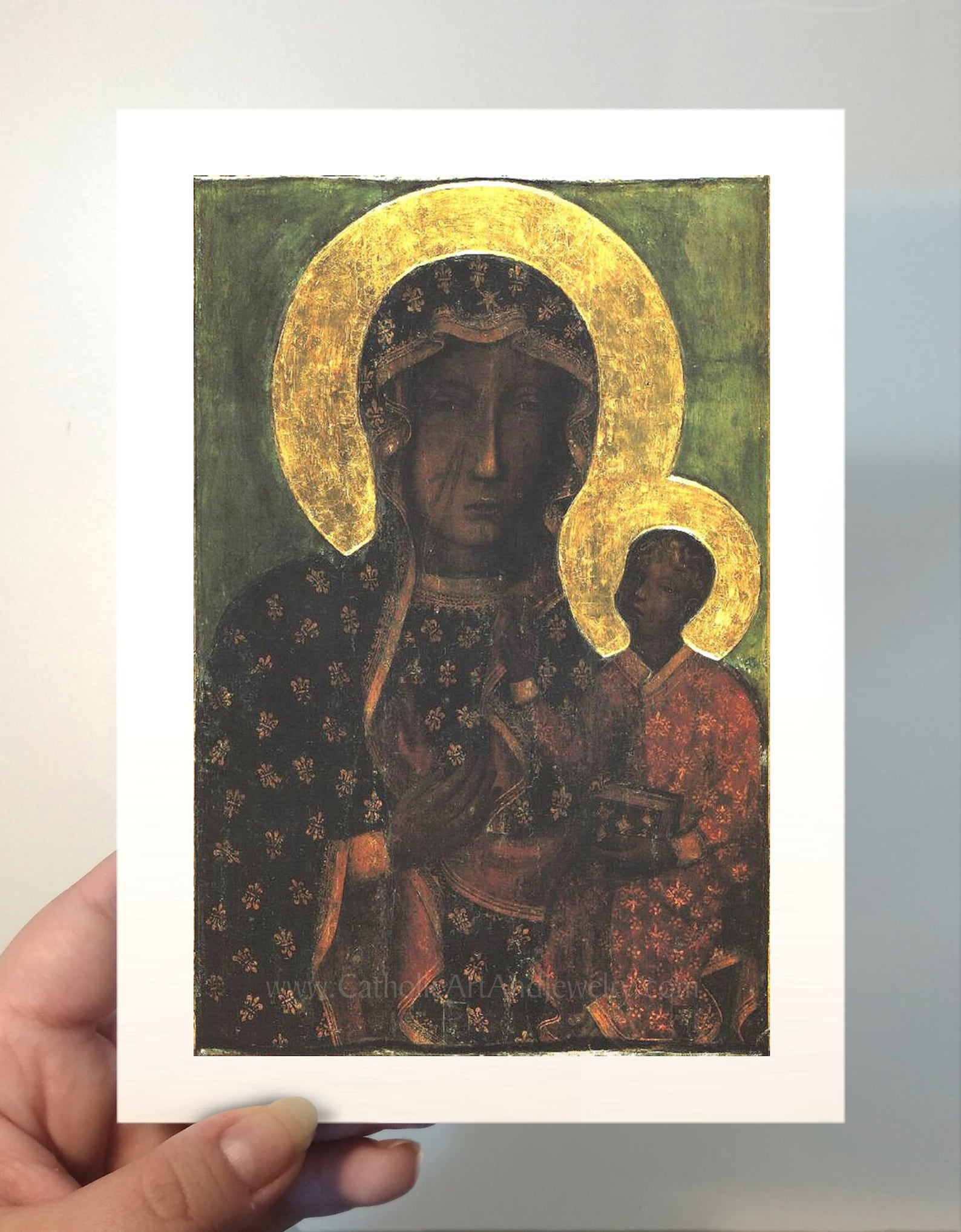 Original Black Madonna – Our Lady of Czestochowa – Catholic Art Print ...