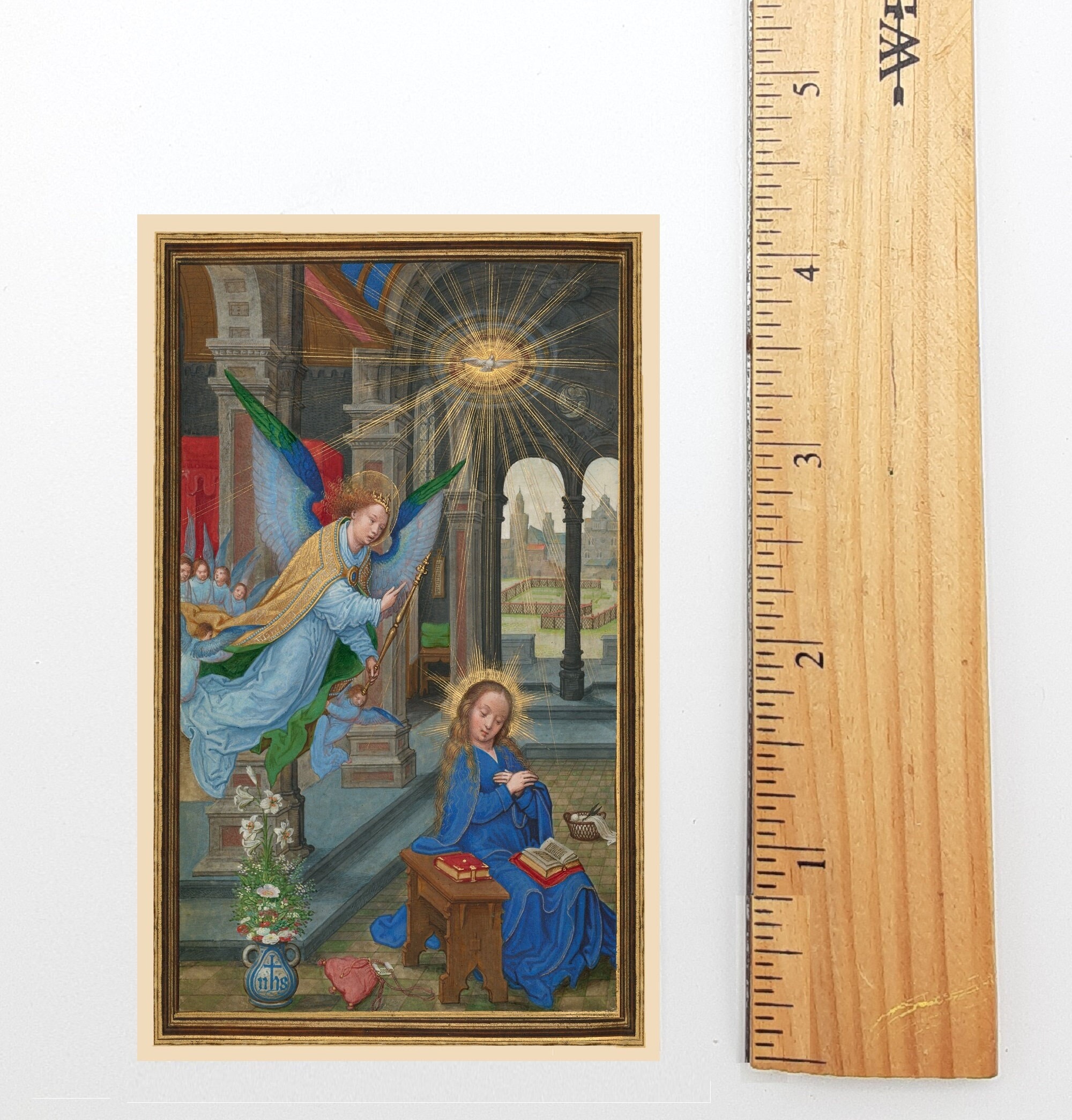 Angelus Prayer Card – The Annunciation – by Simon Bening – pack of 10/ –  Catholic Art and Jewelry