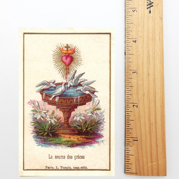 Source of Graces Holy Card – pack of 10/100/1000 – Restored Vintage Holy Card