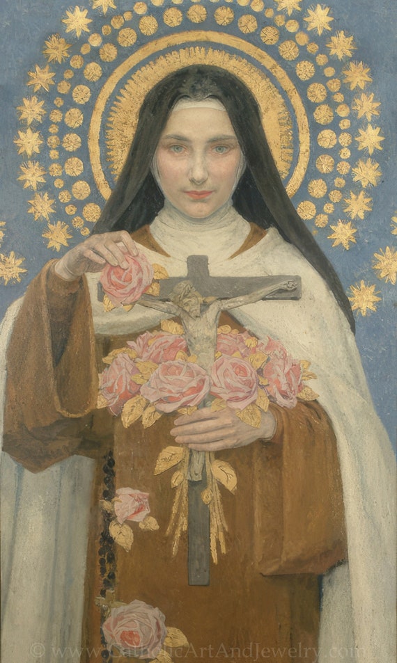 St Therese of Lisieux – Edgar Maxence – Beautiful Catholic Artwork