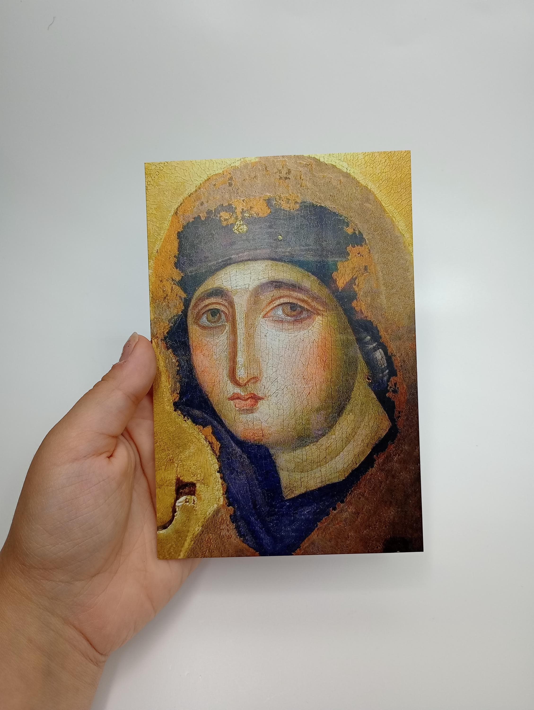 ローマ最古の聖母マリアのイコン – ポストカード / 4x6 聖カード – 3枚