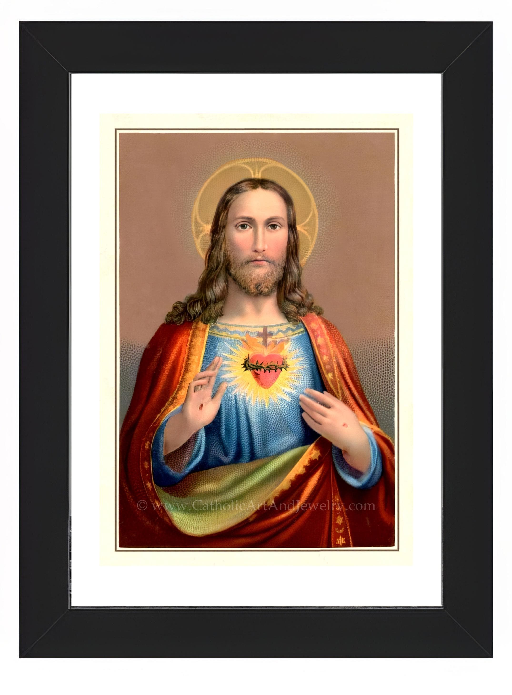 Sacred Heart of Jesus – Benziger – Based on a Vintage Holy Card