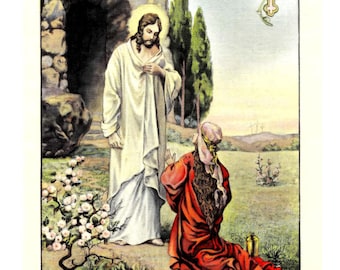 The Lord Reigneth Let the Earth Rejoice – Psalm 97 – Easter – Vintage Bible Art – Inspiring and Encouraging