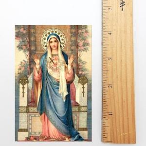 María en el Evangelio – Estampa – Sierva del Señor – paquete de 10/100/1000