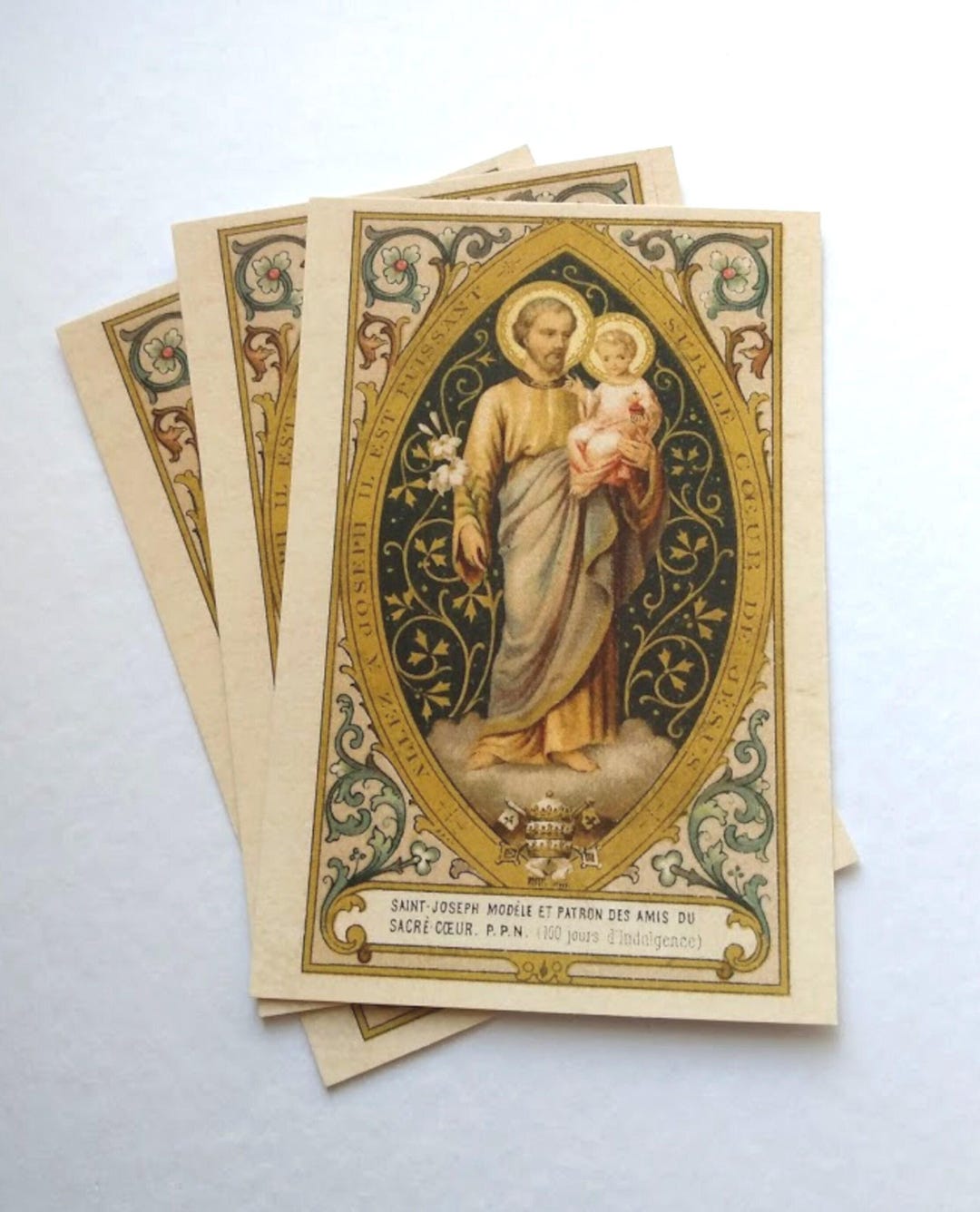 St Joseph of the Sacred Heart Postcard – 3 / 10 / 100 – Based on a ...