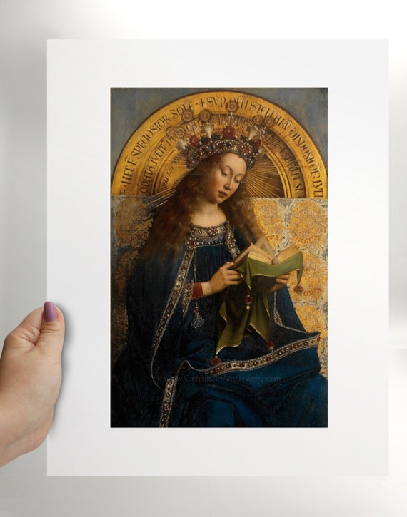 The Virgin Mary Ghent Altarpiece Jan Van Eyck - Etsy Canada