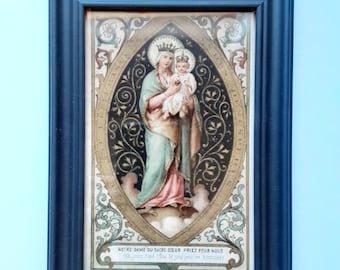Our Lady of the Sacred Heart Framed Postcard