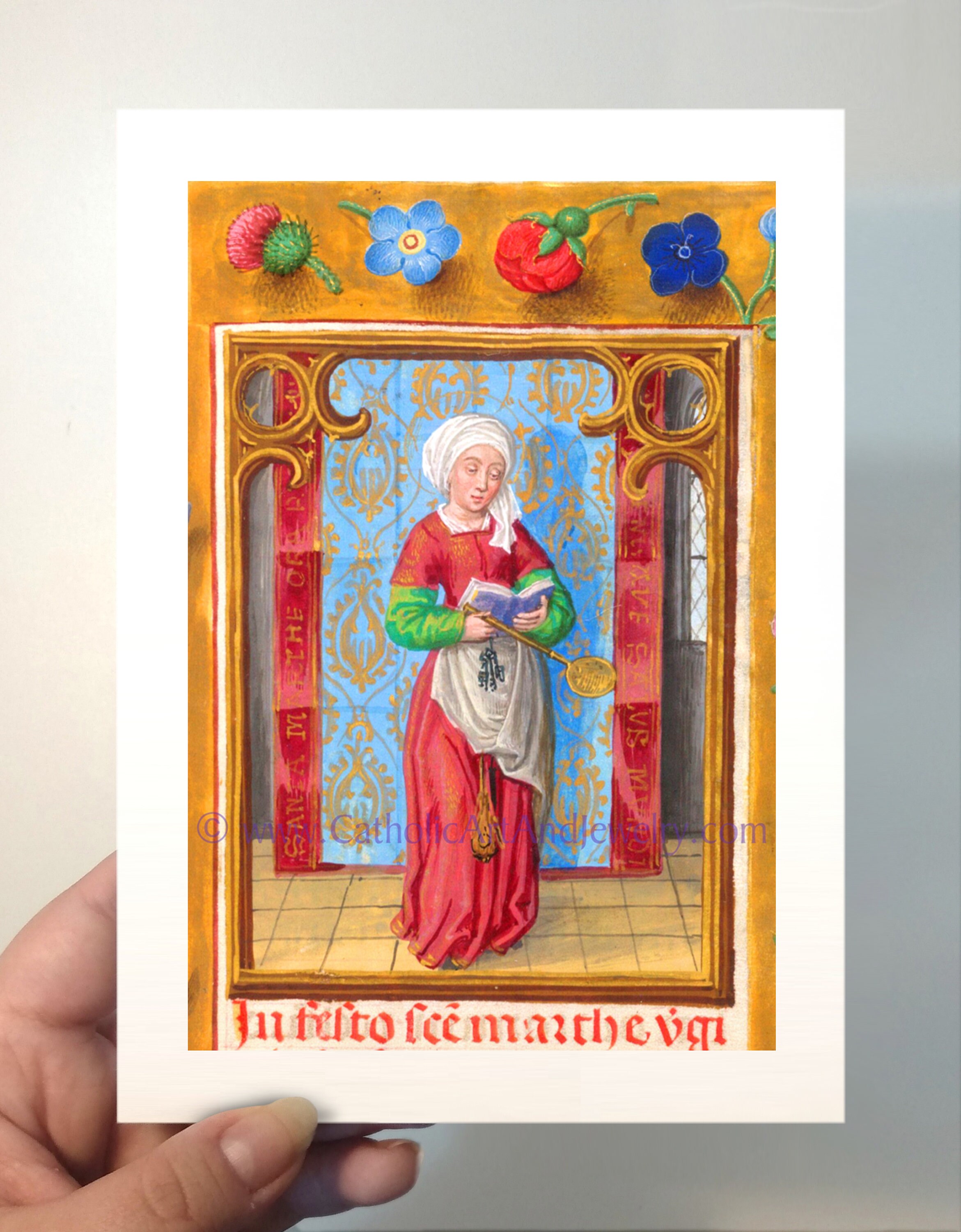 Saint Martha of Bethany – Patron Saint of Housewives – From an ...