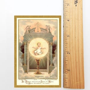 Nieuw! Heilige kerstkaart #17 – Paradise Is Where Jesus Is – pak van 10/100/1000 – Kousvuller – Gerestaureerde vintage kaart
