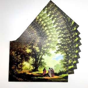 Cartolina "La strada per Emmaus" – confezione da 3, 10 o 100, oppure una con cornice dorata