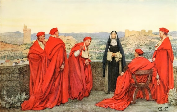 St. Catherine of Siena by Eleanor Fortesque Brickdale – 3 Sizes