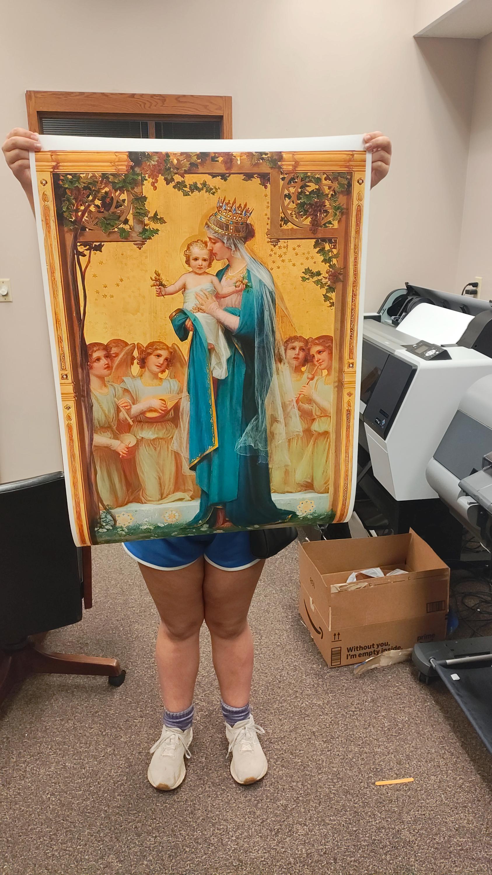 Madonna and Child Print by Enrique M. Vidal - Etsy
