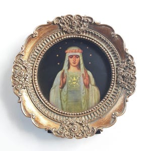 Immaculate Heart of Mary by Fritz Kunz – Choice of Frames – 3.75" to 4.25"