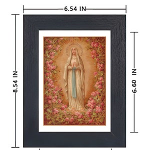 Our Lady of Lourdes Roses – Based on a Vintage French Holy Card ...
