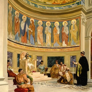St. John Chrysostom Exiled – Jean Joseph Benjamin Constant – Catholic Art Print – Archival Quality