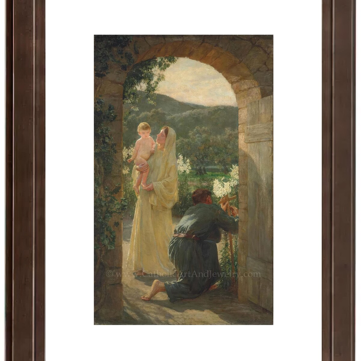 The Holy Family by Their Home – "within the Gate" by Herbert Arnould Olivier – Catholic Art Print – Catholic Gift – Archival Quality - Etsy
