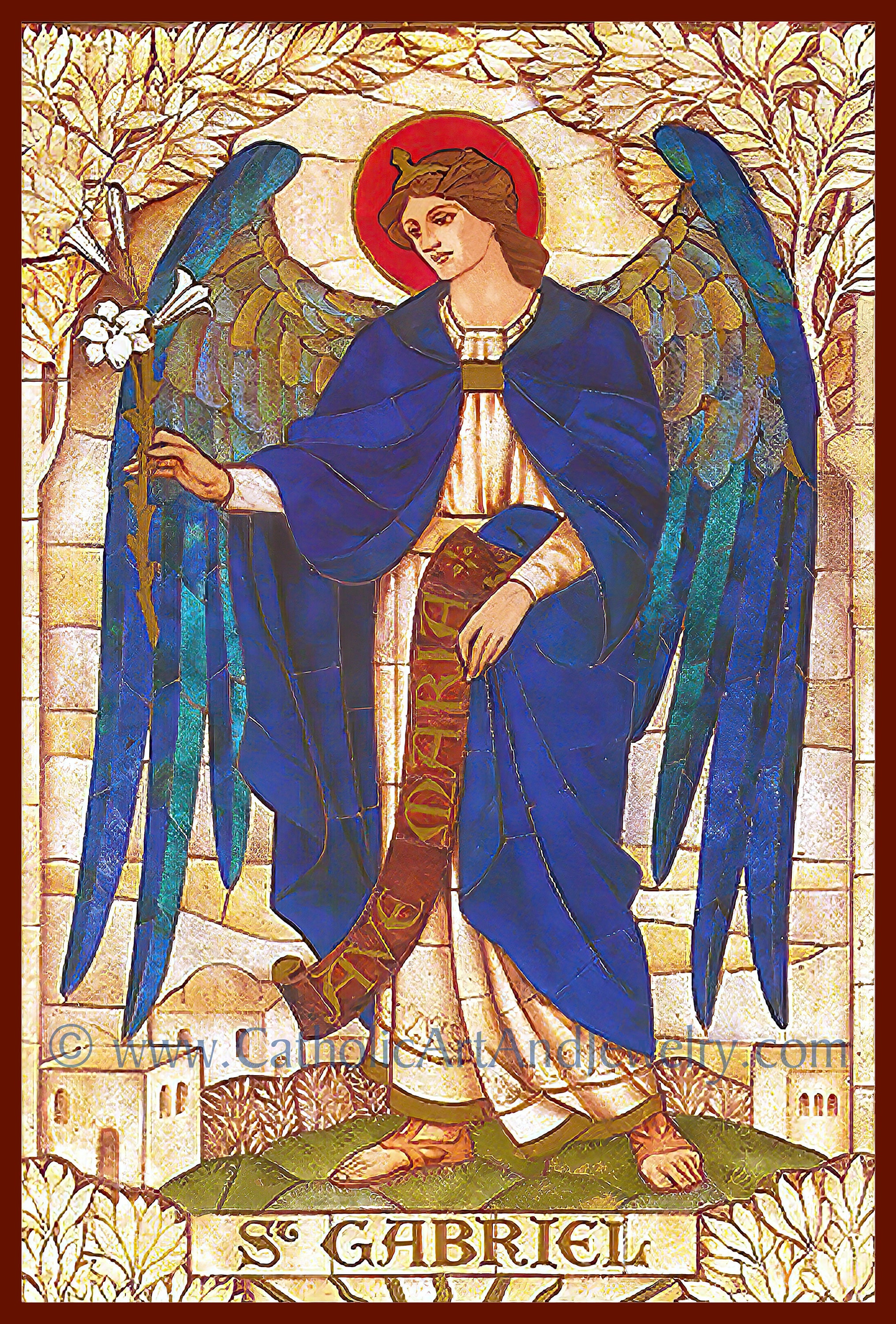 157495 Archangel Gabriel Wall Print Poster