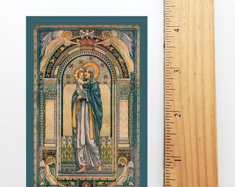Morning Offering Holy Card – pack of 10/100/1000  – Madonna and Child Holy Card