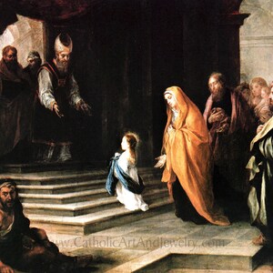 Presentazione di Maria al Tempio – 3 dimensioni – Stampa d'archivio – Arte cattolica