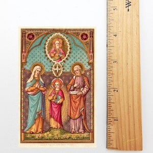Cartões Sagrados da Sagrada Família – Cartão Sagrado Restaurado da Sociedade de Santo Agostinho – pacote de 10/100/1000