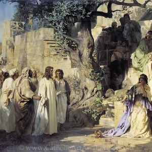 Christ Calls Mary Magdalene – "Christ and Sinner" – Henryk Siemiradzki – Catholic Art Print