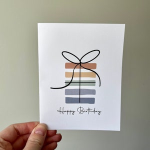 Cartes d'anniversaire - Cadeaux | Blanc à l'intérieur | Lot de 10, 25 ou simple