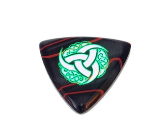 ODIN'S HORN Guitar Pick (Single), Glow in the Dark, Handcrafted Acrylic, Boutique Plectrum