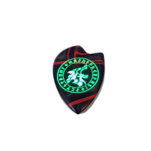 FENRIR'S FANG Gitarren-Plektrum (Single), Glow in the Dark, handgefertigtes Acryl, Boutique-Plektrum