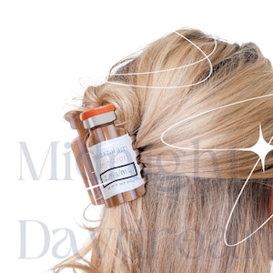 Half Up Versed Bottle Hair Claw Clip