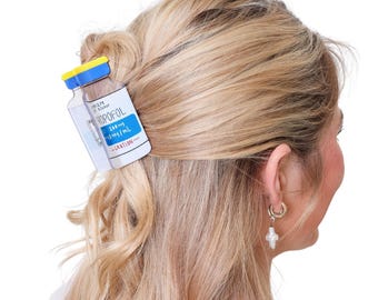 Half Up Propofol Bottle Hair Claw Clip