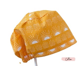 Yellow Sunshine Euro Style Scrub Hat