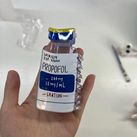 LARGE Propofol Bottle Hair Claw Clip