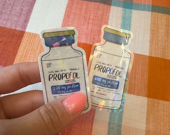 Propofol Prism Holographic  Sticker