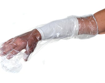 CAST Cover for shower - 7 pack - SMALL Disposable Hand, Wrist, Arm - Waterproof Wound Protection - Disposable- Fits Bicep 9-16" Tattoo